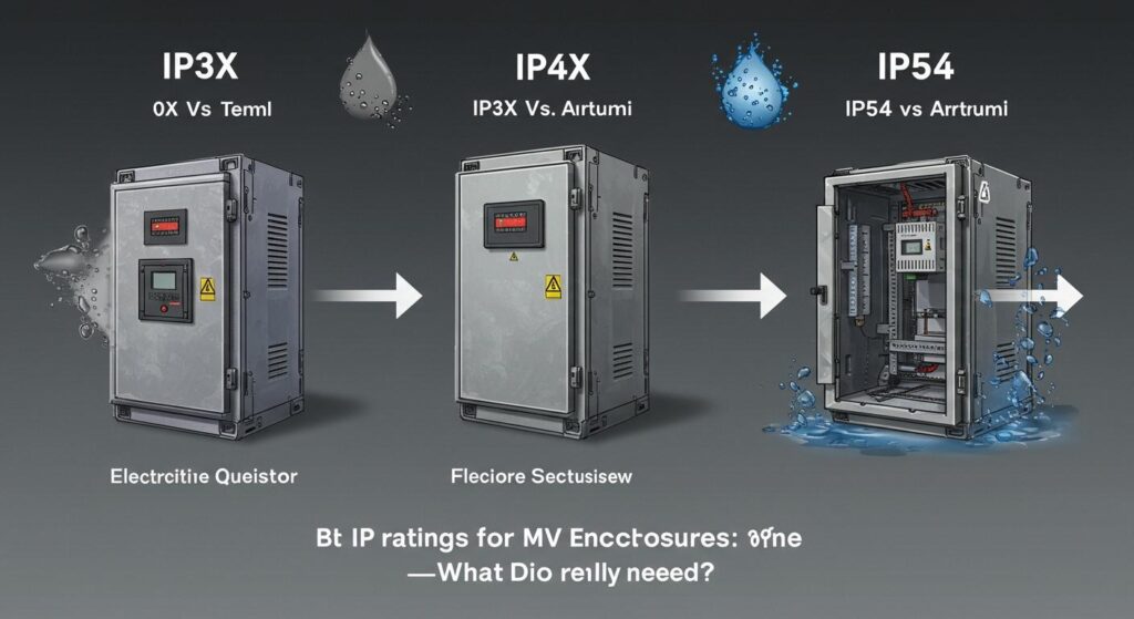 IP Ratings for MV Enclosures: IP3X vs. IP4X vs. IP54—What Do You Really Need?
